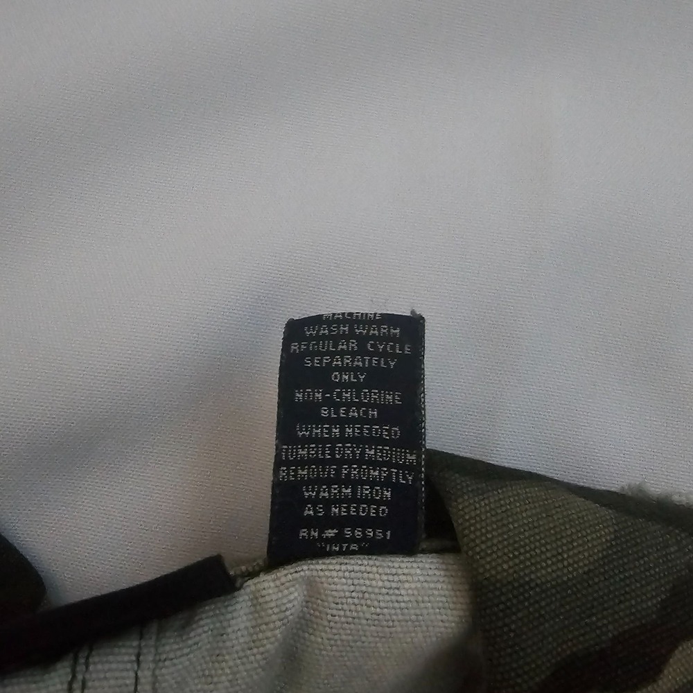 Bailey's Point Camo Print Frayed Trim Buttoned Pockets Jean Jacket Size L (11/13 - Picture 12 of 16